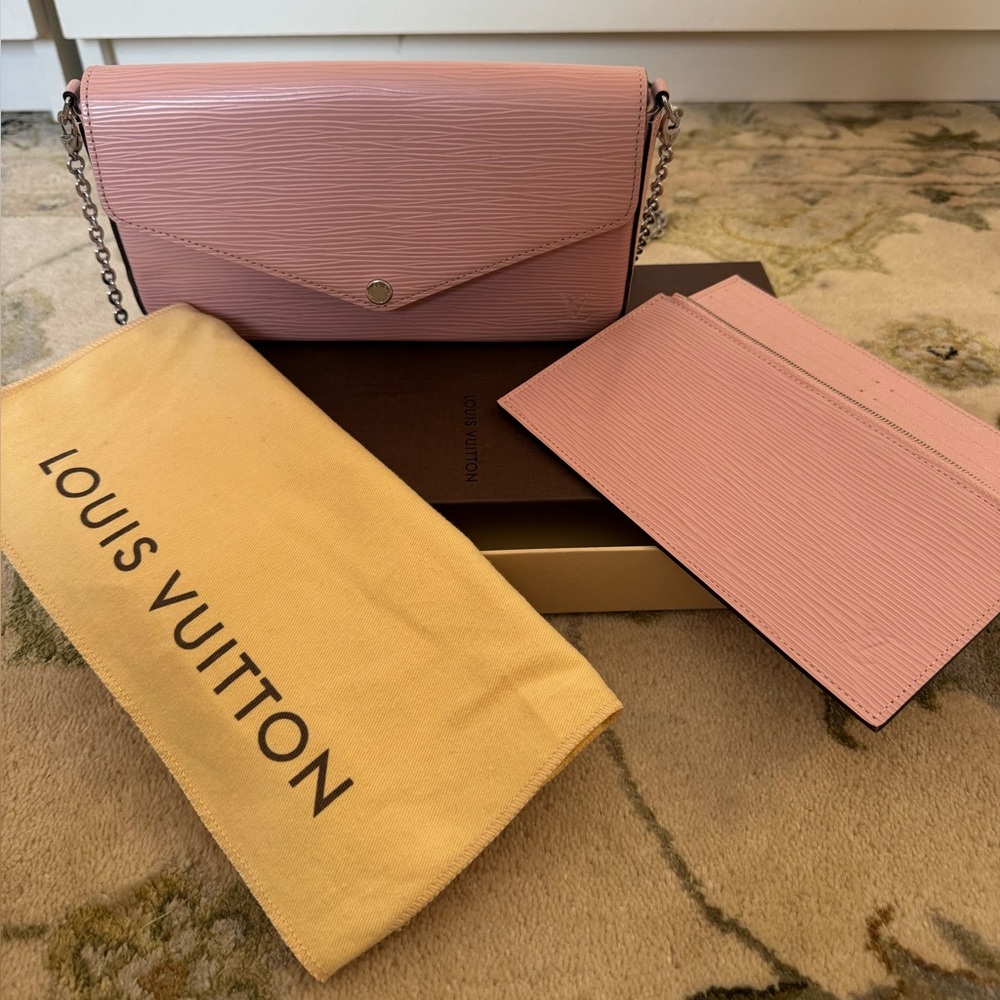 Louis Vuitton Pochette Félicie Epi Leather – Rose Ballerine